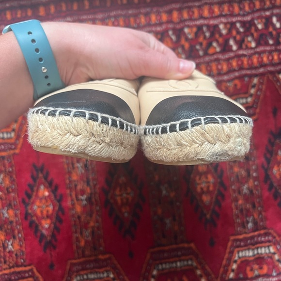 Chanel espadrilles lamb skin leather - Picture 11 of 16